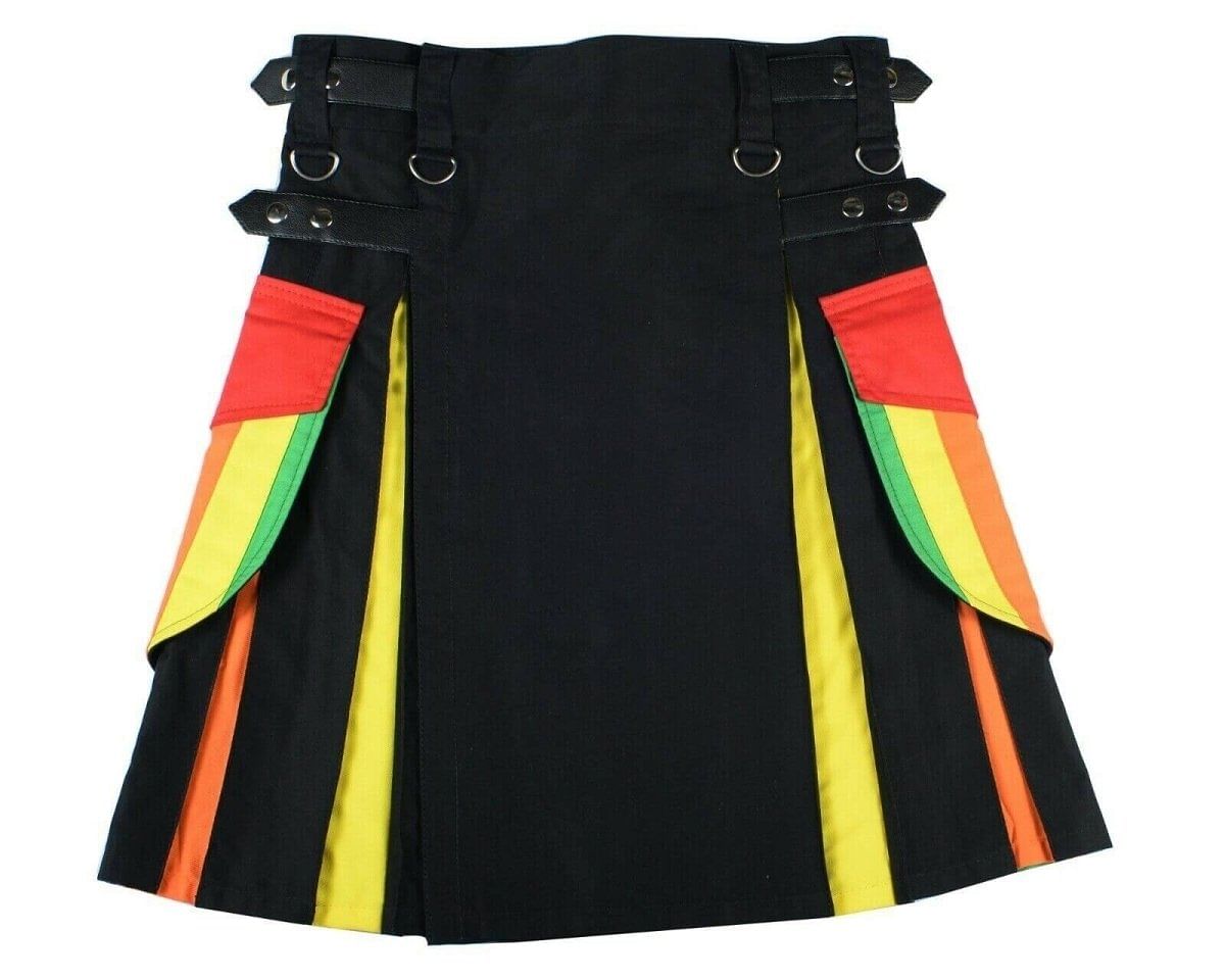 Men's Rainbow Utility Hybrid Kilt - #Kilts Boutique#