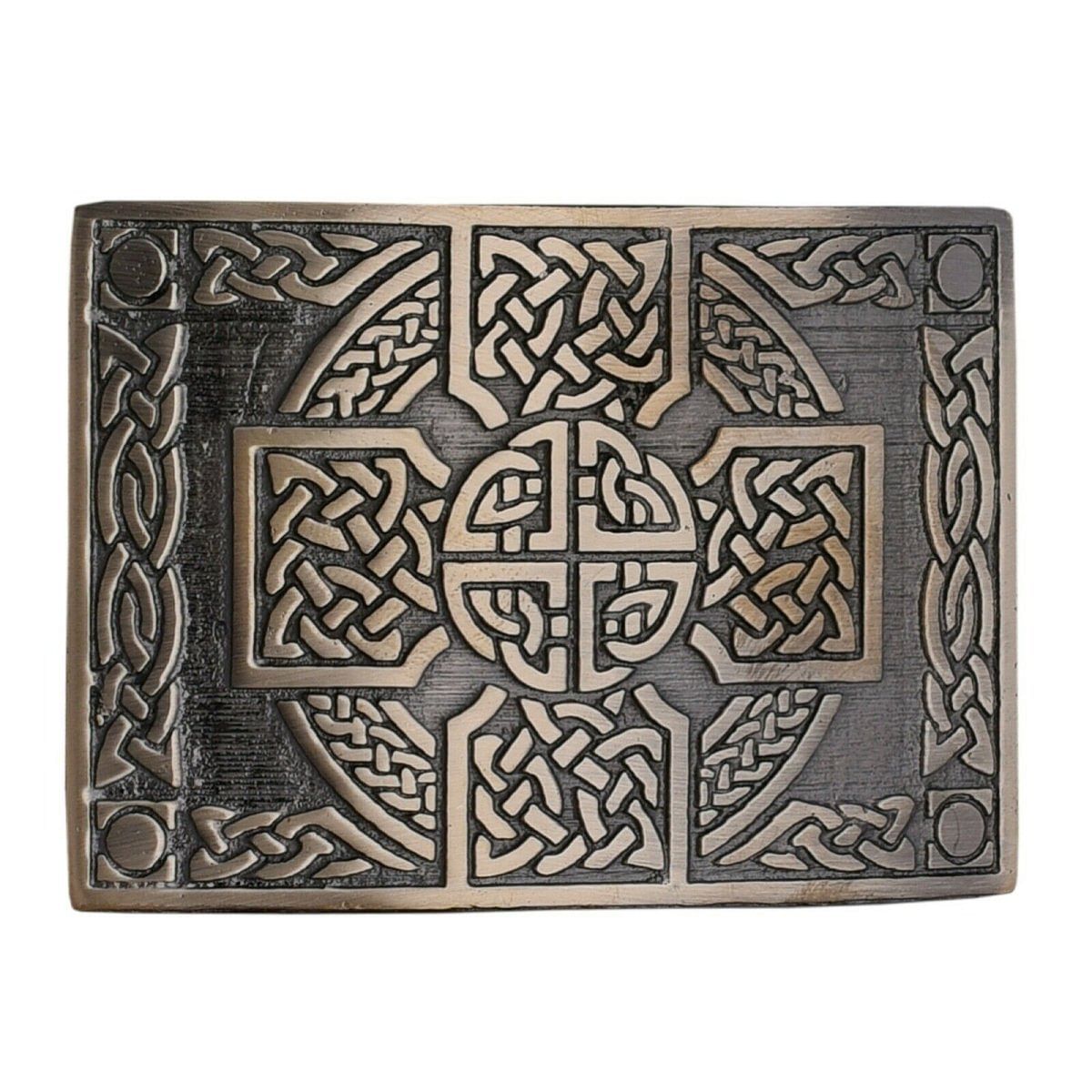 Men's Scottish Kilt Belt Antique Buckles - Celtic Designs Buckles - #Kilts Boutique#