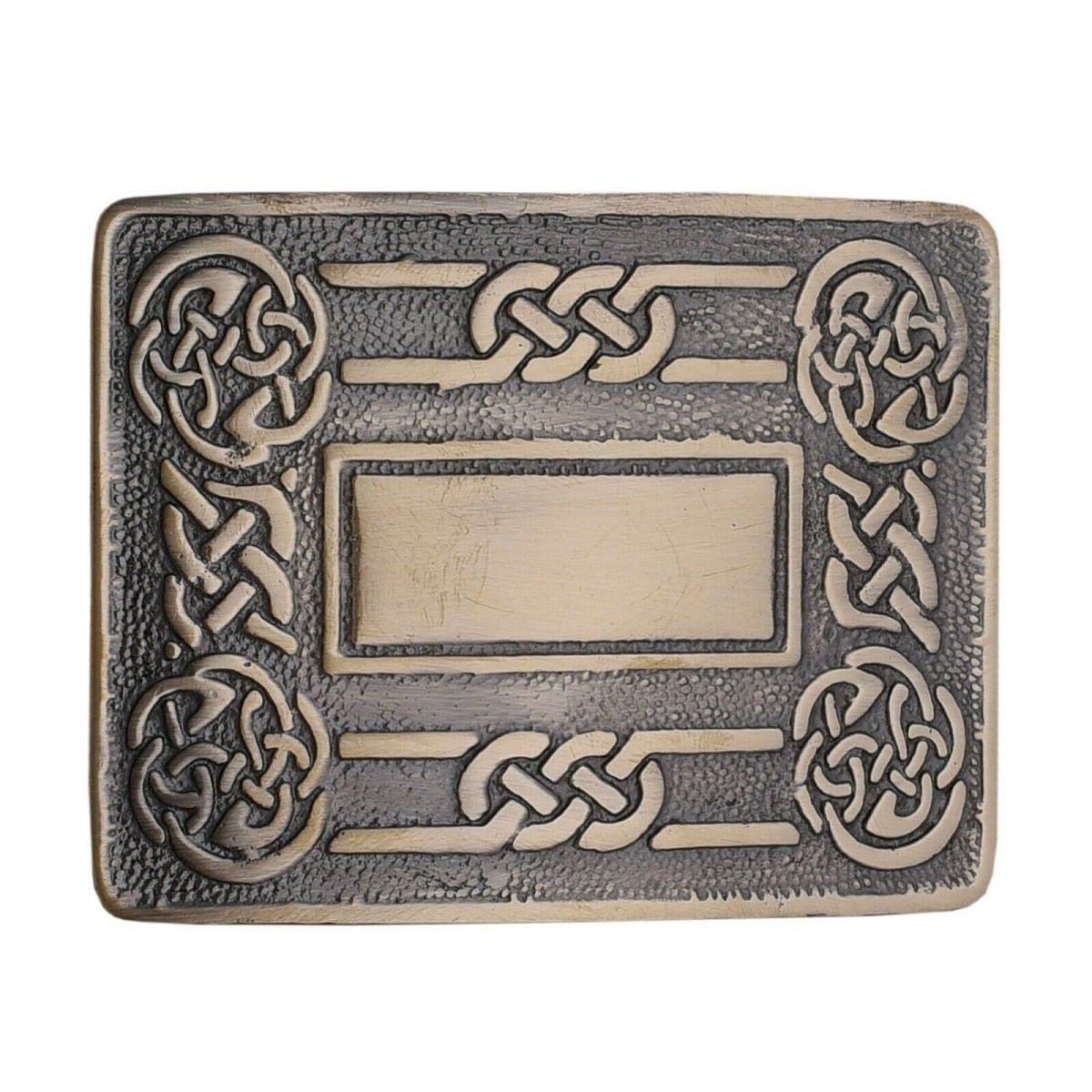Men's Scottish Kilt Belt Antique Buckles - Celtic Designs Buckles - #Kilts Boutique#