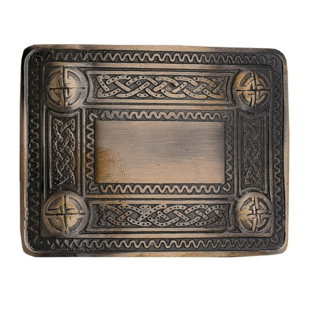 Men's Scottish Kilt Belt Antique Buckles - Celtic Designs Buckles - #Kilts Boutique#
