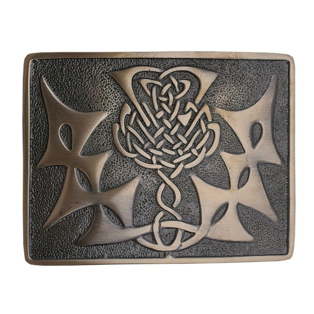 Men's Scottish Kilt Belt Antique Buckles - Celtic Designs Buckles - #Kilts Boutique#