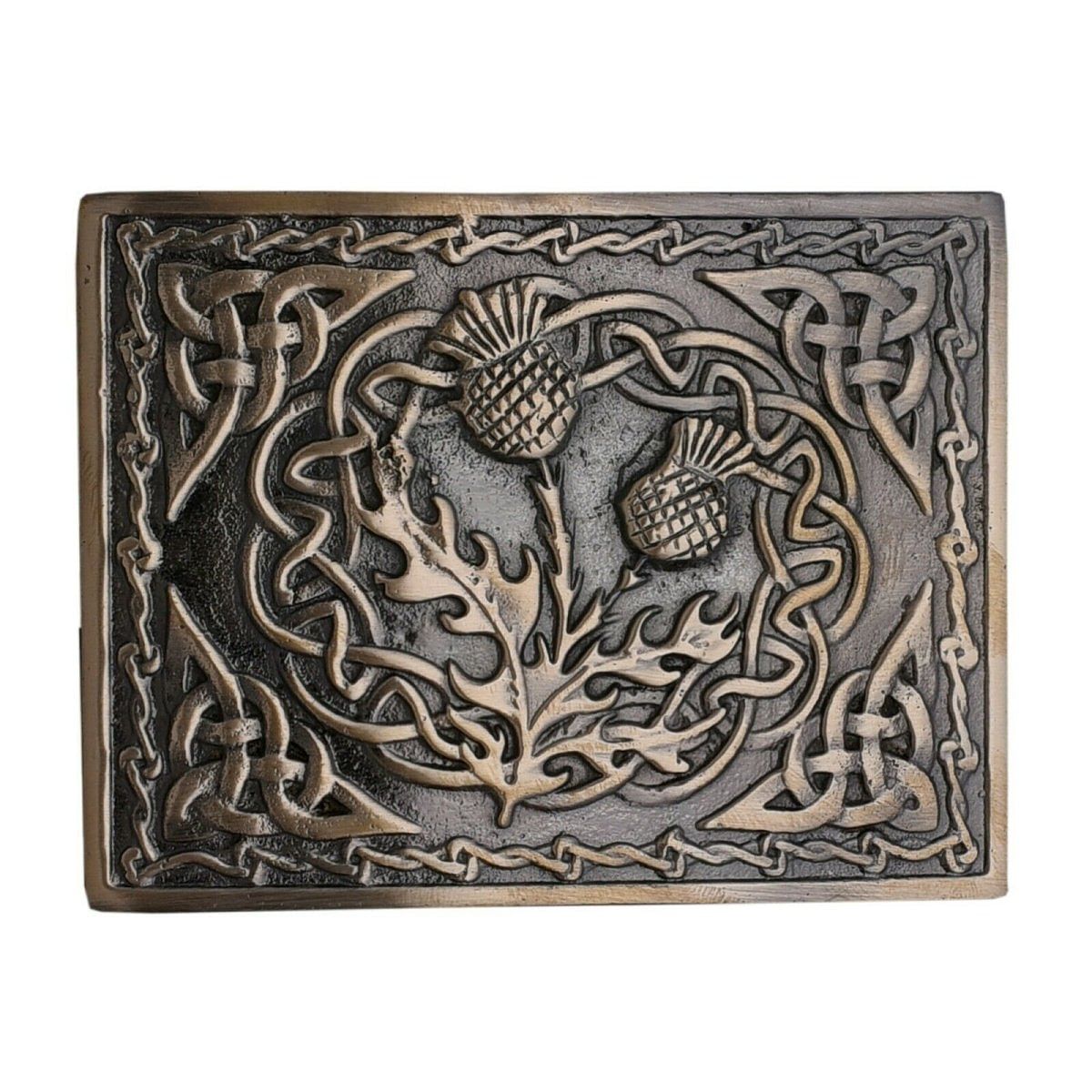 Men's Scottish Kilt Belt Antique Buckles - Celtic Designs Buckles - #Kilts Boutique#