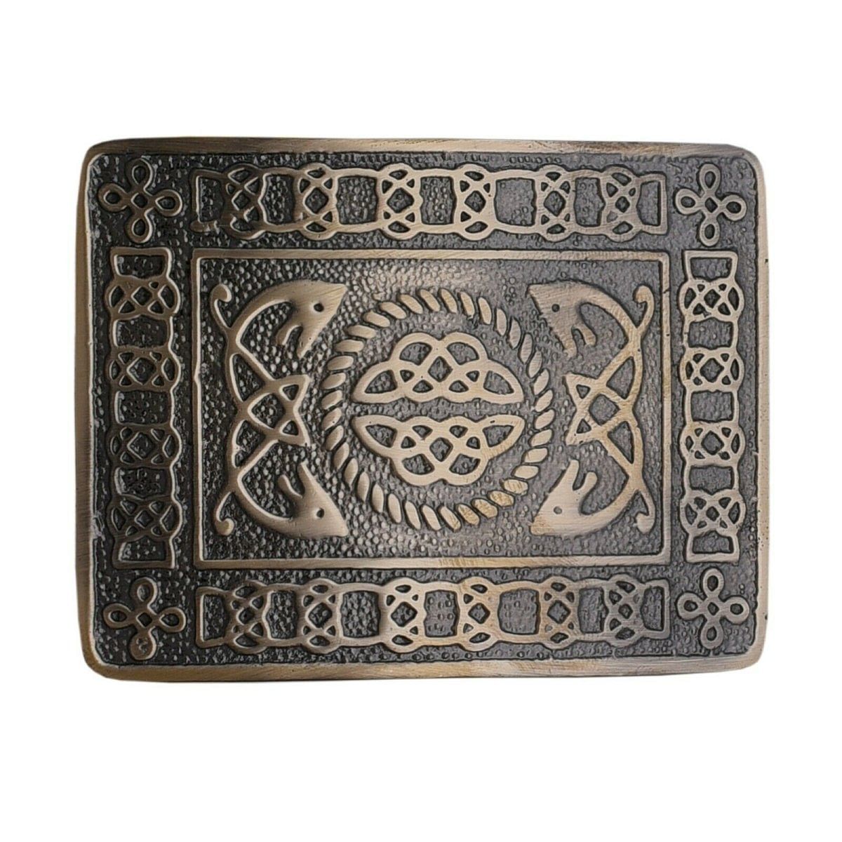 Men's Scottish Kilt Belt Antique Buckles - Celtic Designs Buckles - #Kilts Boutique#