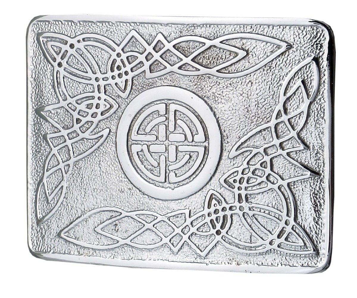Men's Scottish Kilt Belt Buckles - Celtic Designs Chrome Buckles - #Kilts Boutique#