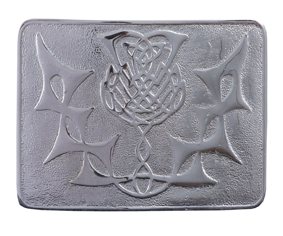 Men's Scottish Kilt Belt Buckles - Celtic Designs Chrome Buckles - #Kilts Boutique#