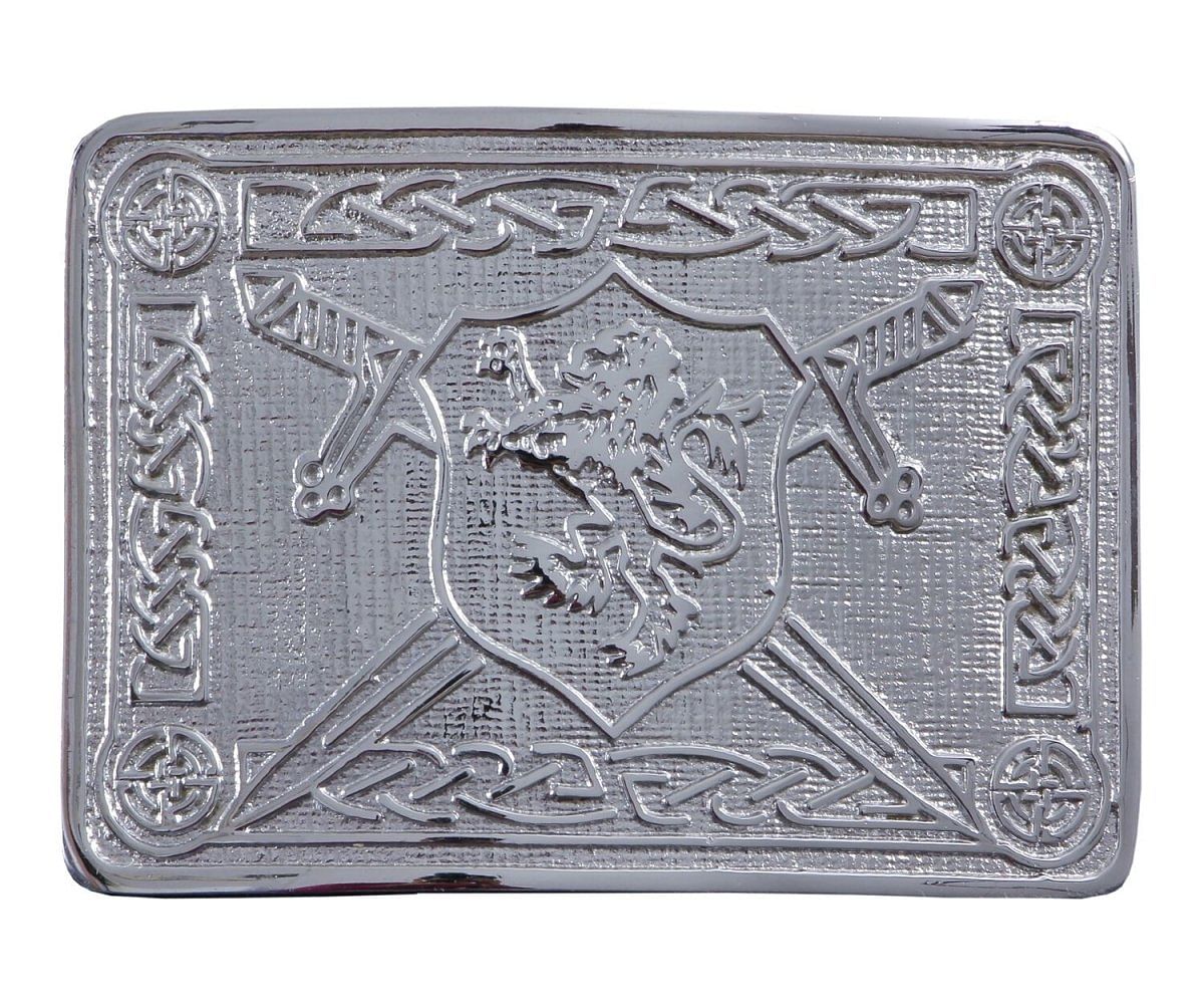 Men's Scottish Kilt Belt Buckles - Celtic Designs Chrome Buckles - #Kilts Boutique#