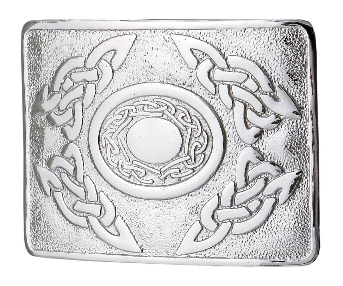 Men's Scottish Kilt Belt Buckles - Celtic Designs Chrome Buckles - #Kilts Boutique#