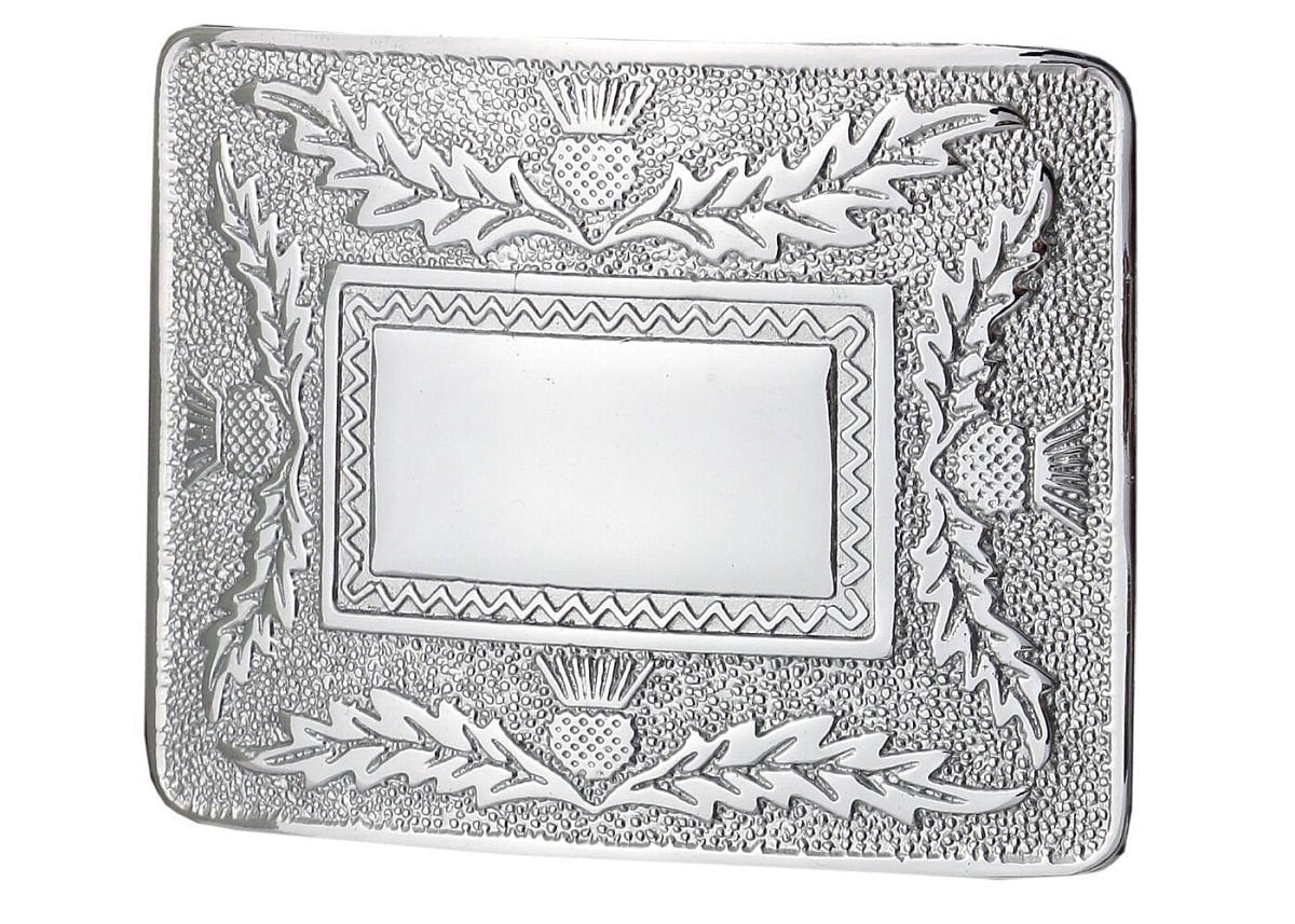 Men's Scottish Kilt Belt Buckles - Celtic Designs Chrome Buckles - #Kilts Boutique#