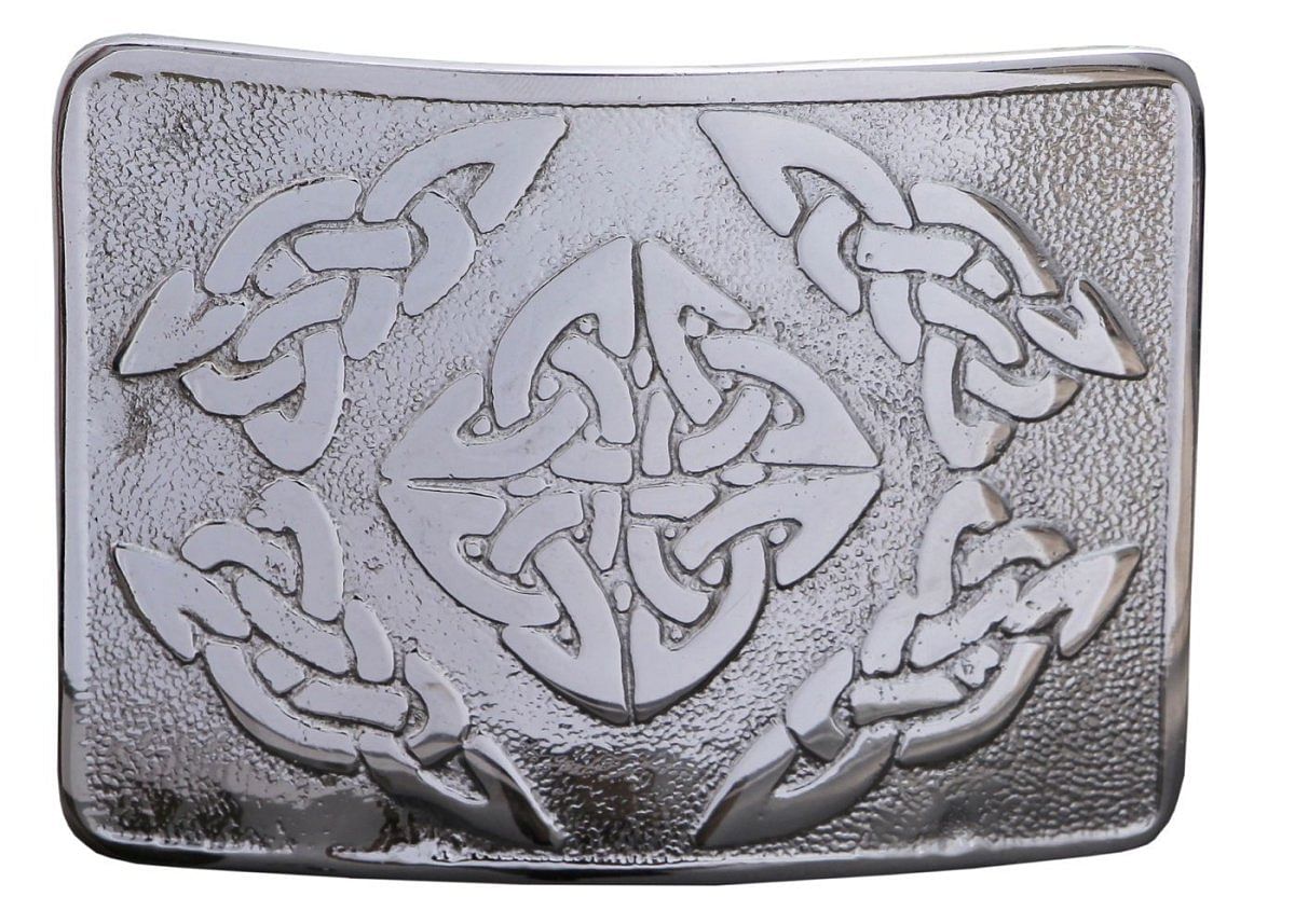 Men's Scottish Kilt Belt Buckles - Celtic Designs Chrome Buckles - #Kilts Boutique#