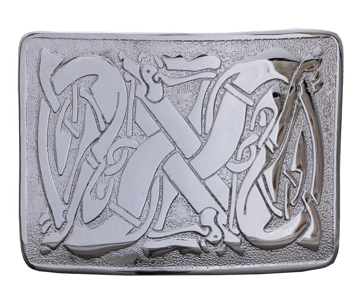 Men's Scottish Kilt Belt Buckles - Celtic Designs Chrome Buckles - #Kilts Boutique#