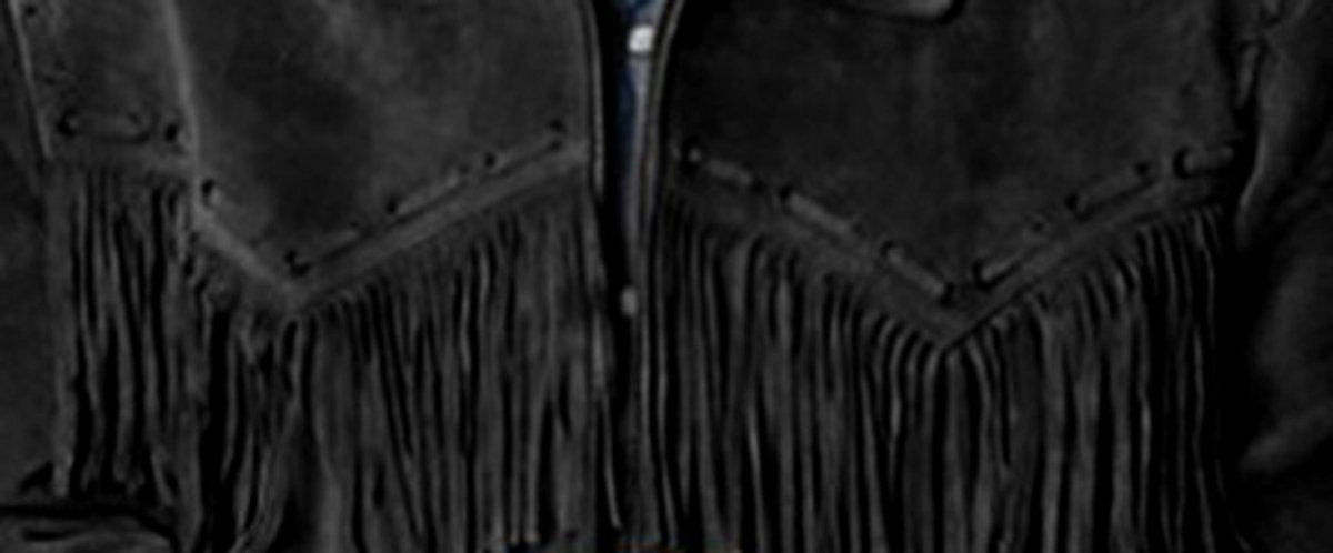 Men's Simply Western Jacket - Hand Braiding And Lacing - Extensive Long Fringe - #Kilts Boutique#