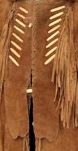 Men's Western Fringed American Buffalo Coat Hair Pipe - Lacing - Extensive Long Fringe - #Kilts Boutique#