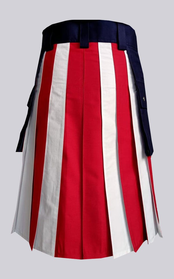 American Utility Flag Kilt  USA Flag Hybrid Utility Kilt