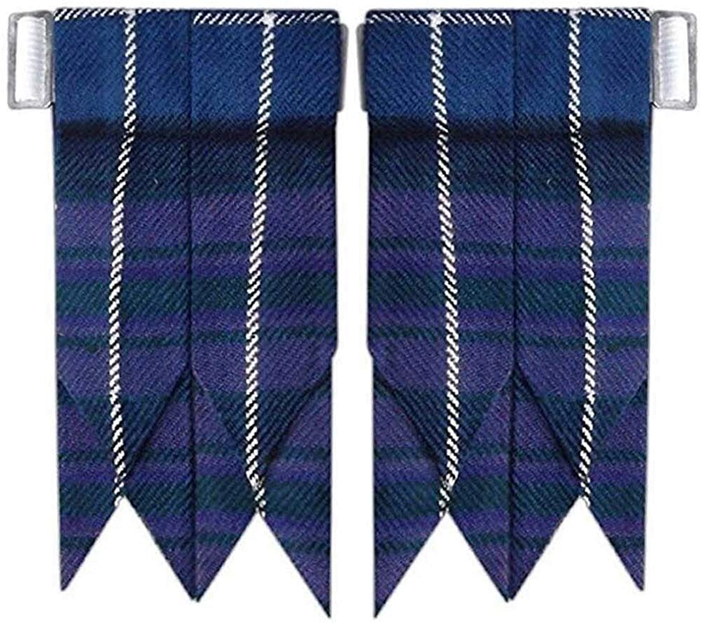Pride Of Scotland Scottish Kilt Hose Sock Flashes Garter Pointed Highland Wear - #Kilts Boutique#