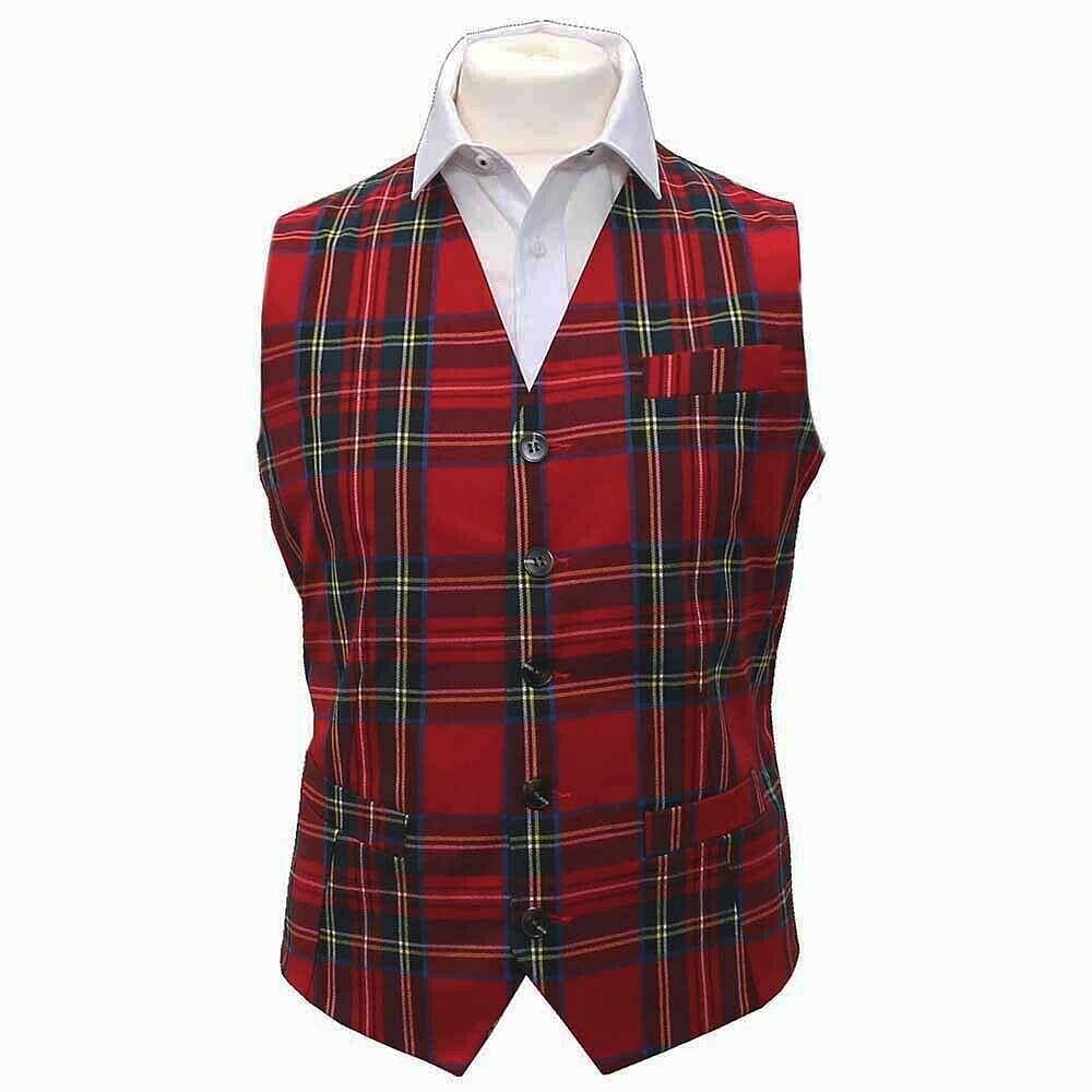 Boy's Vest  Royal Stewart Tartan - Burnett's & Struth Scottish