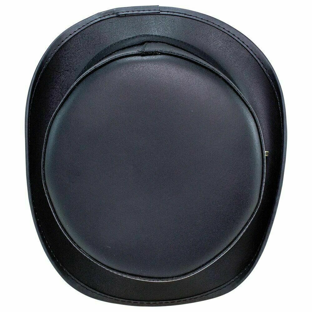 Steampunk Buckle Band Motorcycle Deadman Bromley  Leather Top Hat