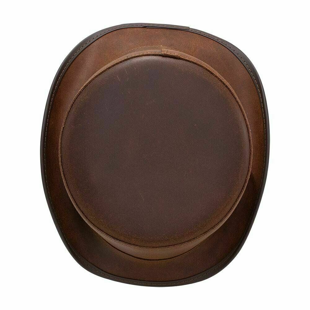 Steampunk Buckle Band Motorcycle Deadman Bromley  Leather Top Hat