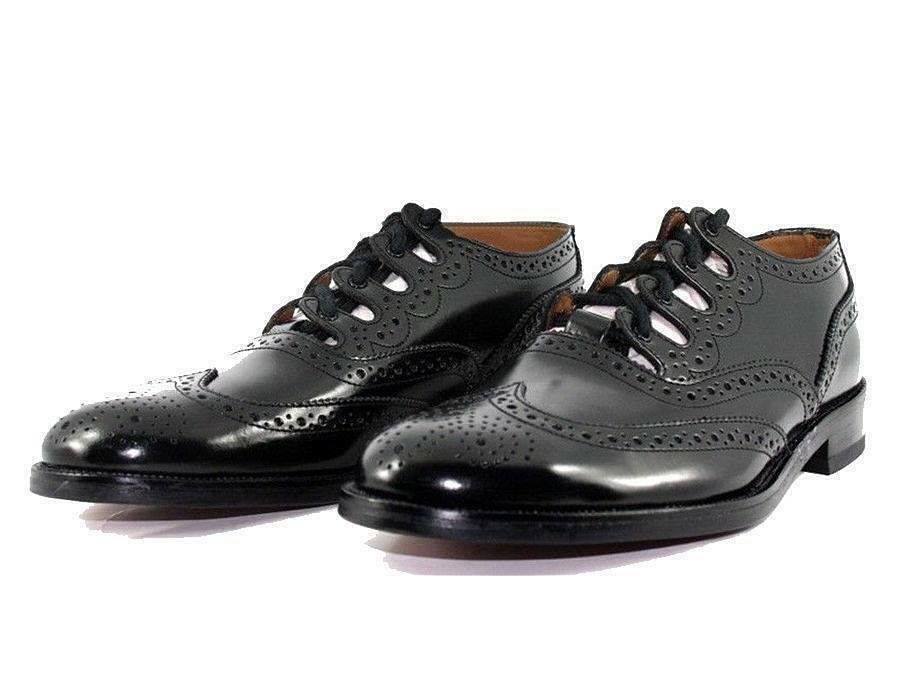 Scottish Ghillie Brogues Kilt Leather Shoes with Leather Sole UK Size 6 - 12 - #Kilts Boutique#