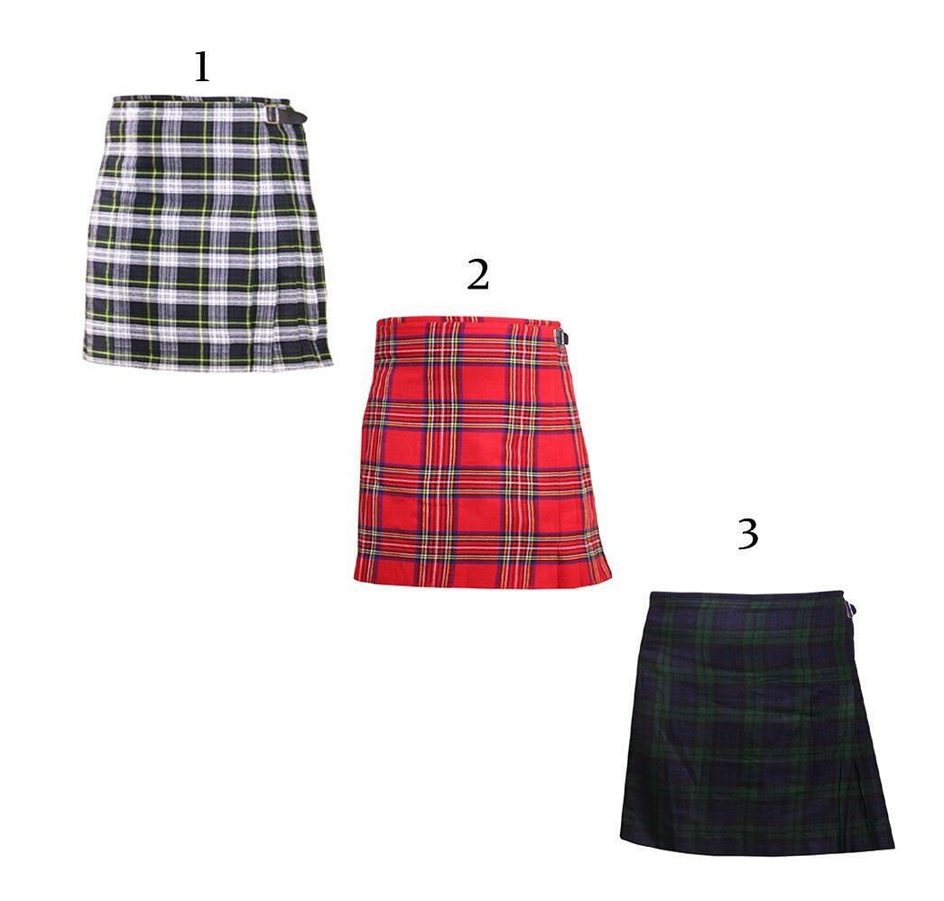 Scottish Highland Traditional Wear Ladies Skirt Tartans Girls Kilts Plated - #Kilts Boutique#