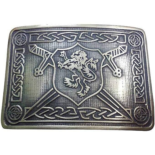 Scottish Kilt Belt Buckle Rampant Lion Antique Finish - #Kilts Boutique#