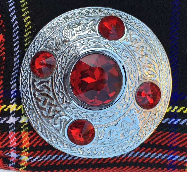 Scottish Kilt Fly Plaid Black Stewart Tartan 48" x 48"/Highland Fly Plaid brooch - #Kilts Boutique#