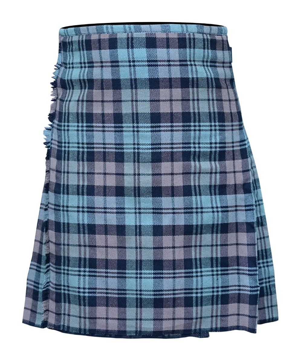 Scottish Men Black Watch Weathered Tartan 8 Yard Traditional Kilt 24" Drop - #Kilts Boutique#