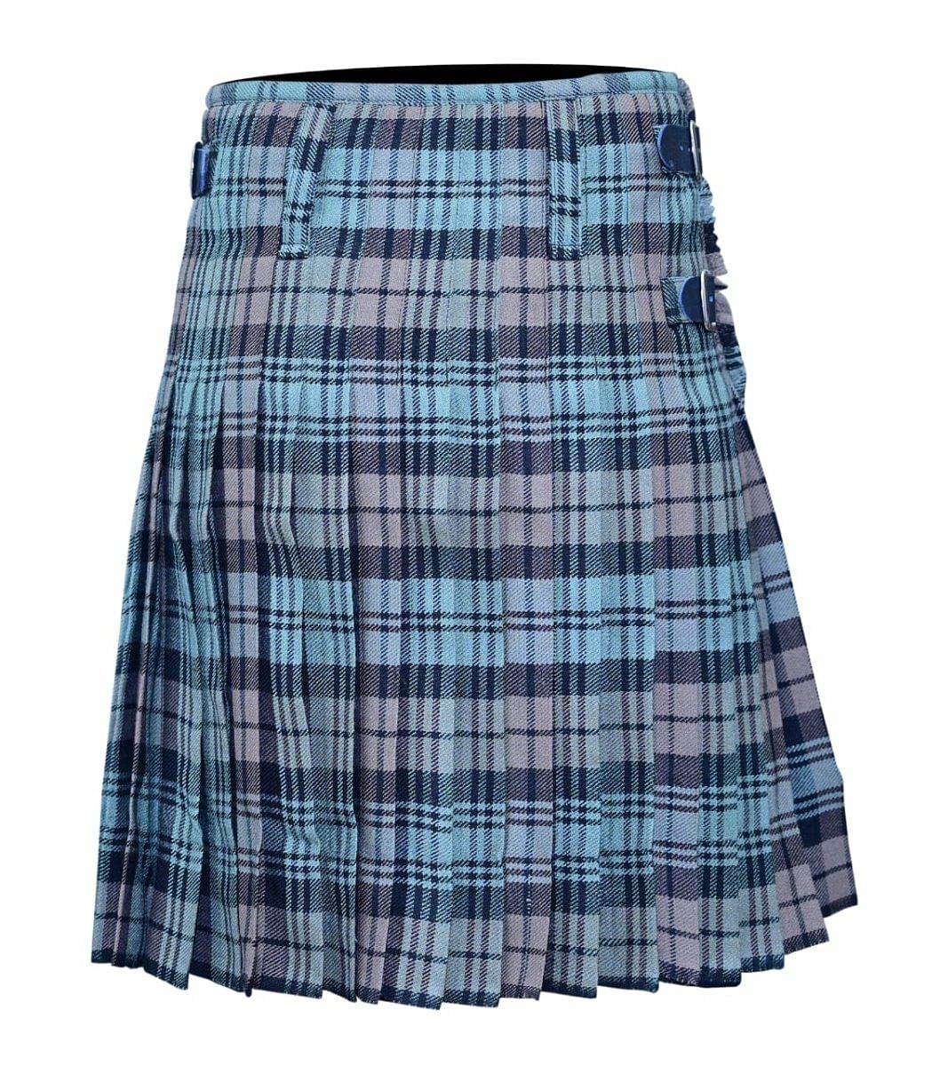 Scottish Men Black Watch Weathered Tartan 8 Yard Traditional Kilt 24" Drop - #Kilts Boutique#