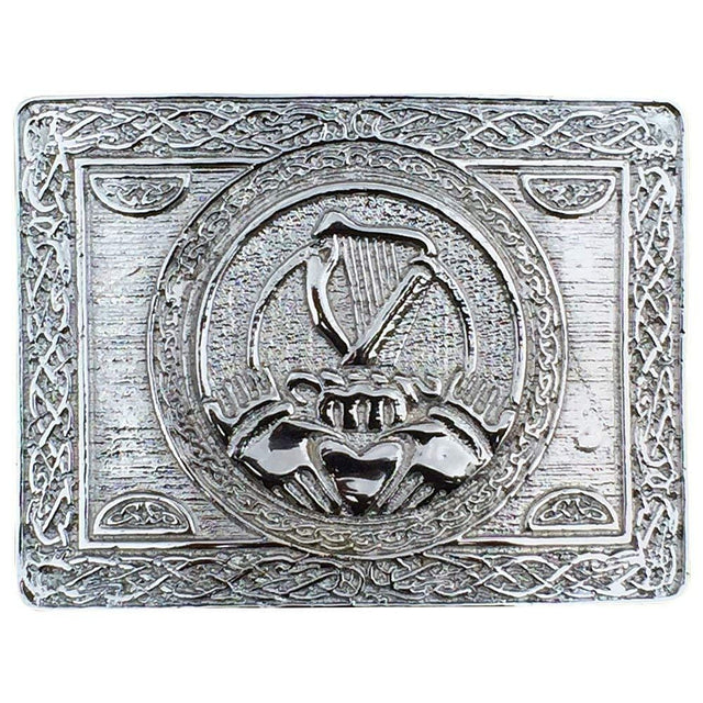 Scottish Men Celtic Irish Traditional Harp Claddagh Highland Kilt Belt Buckle - #Kilts Boutique#