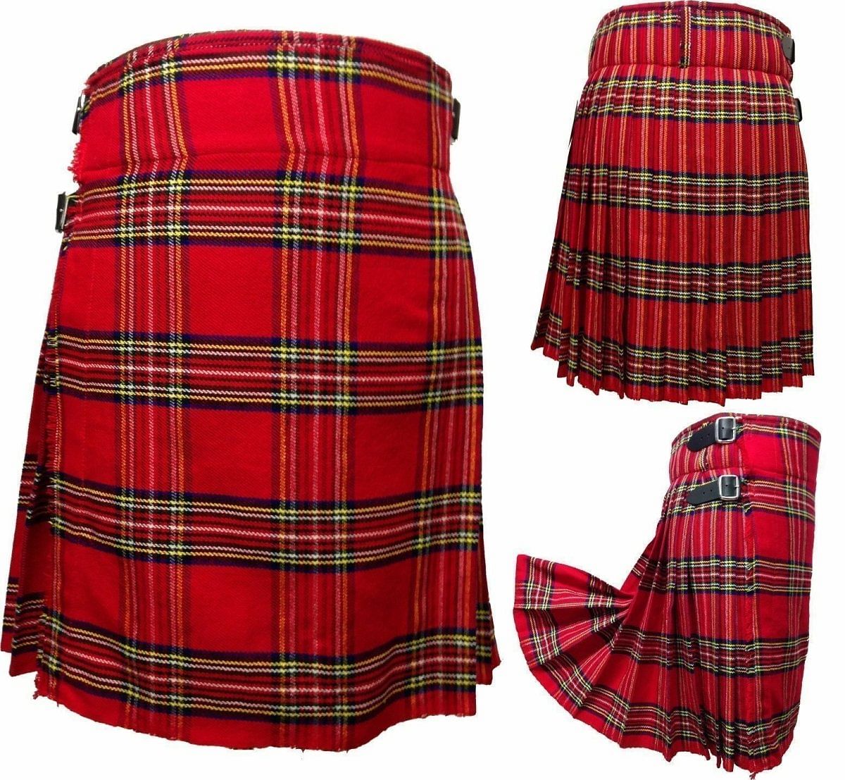 Scottish Men's 5 Yard Royal Stewart Highland Scottish kilt - #Kilts Boutique#