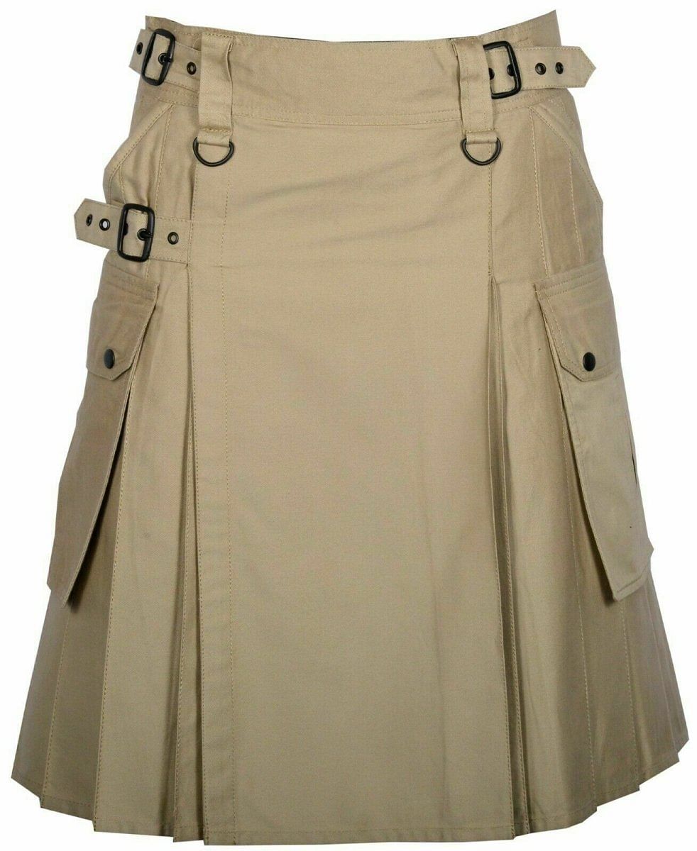 Scottish Men's Cotton Utility Kilt with Pockets - #Kilts Boutique#