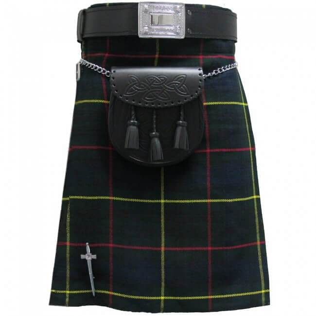 Scottish Men's Kilt Set Sporran, Chain, Belt, Buckle, Pin Traditional Dress Tartan Kilts - #Kilts Boutique#