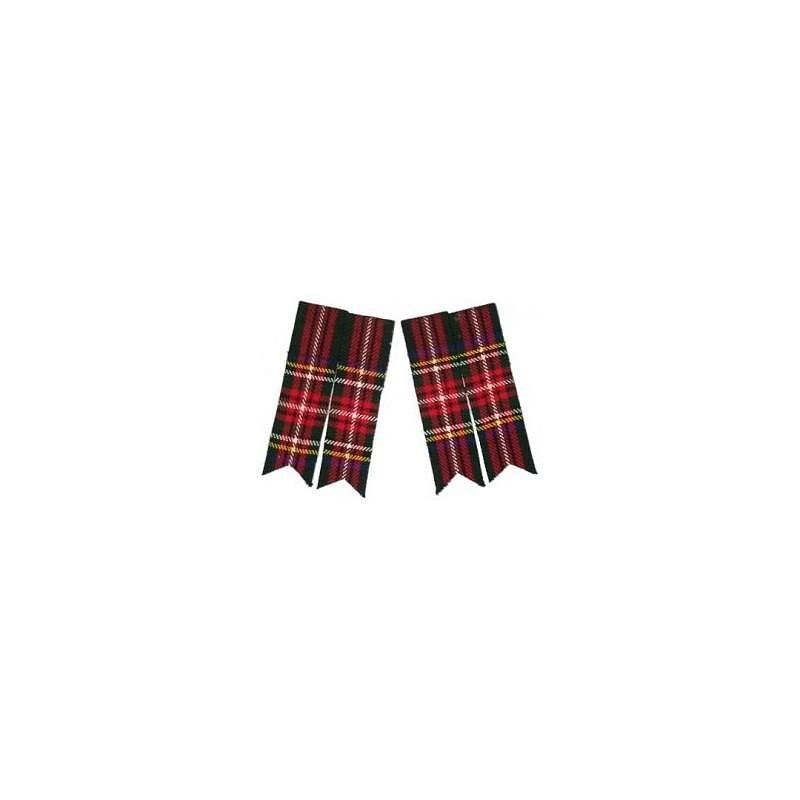 Scottish Men’s Kilt Sock Flashes Various Tartans Highland Kilt Hose Flashes Pointed - #Kilts Boutique#