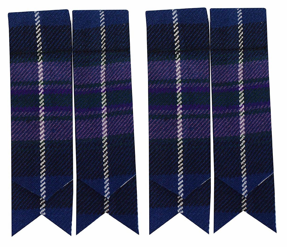Scottish Men’s Kilt Sock Flashes Various Tartans Highland Kilt Hose Flashes Pointed - #Kilts Boutique#