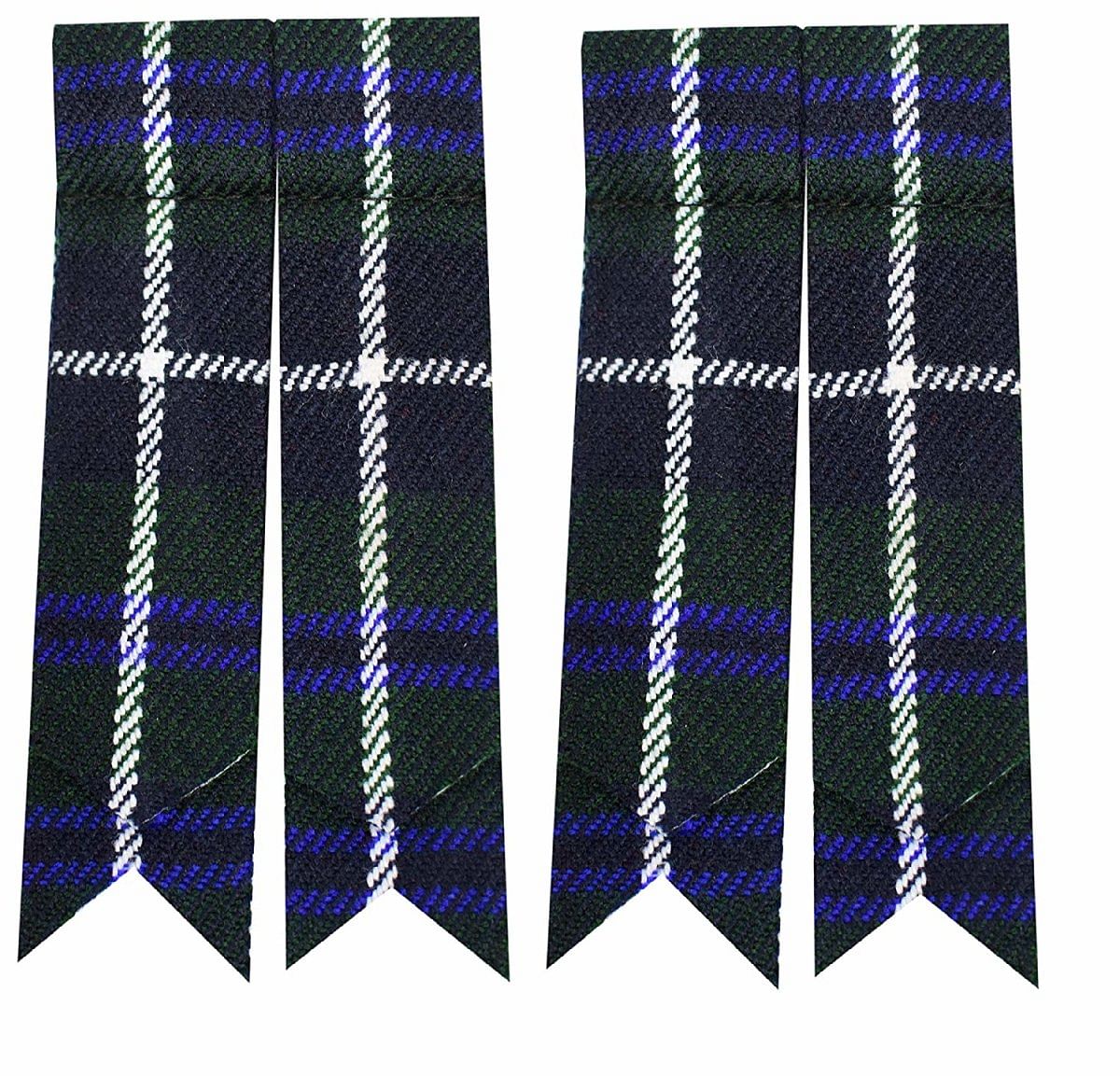 Scottish Men’s Kilt Sock Flashes Various Tartans Highland Kilt Hose Flashes Pointed - #Kilts Boutique#