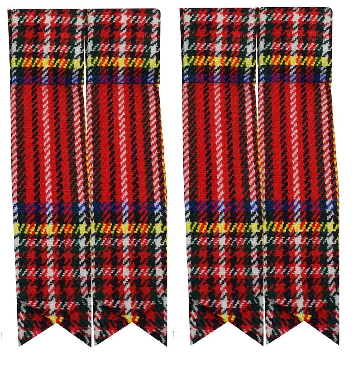 Scottish Men’s Kilt Sock Flashes Various Tartans Highland Kilt Hose Flashes Pointed - #Kilts Boutique#