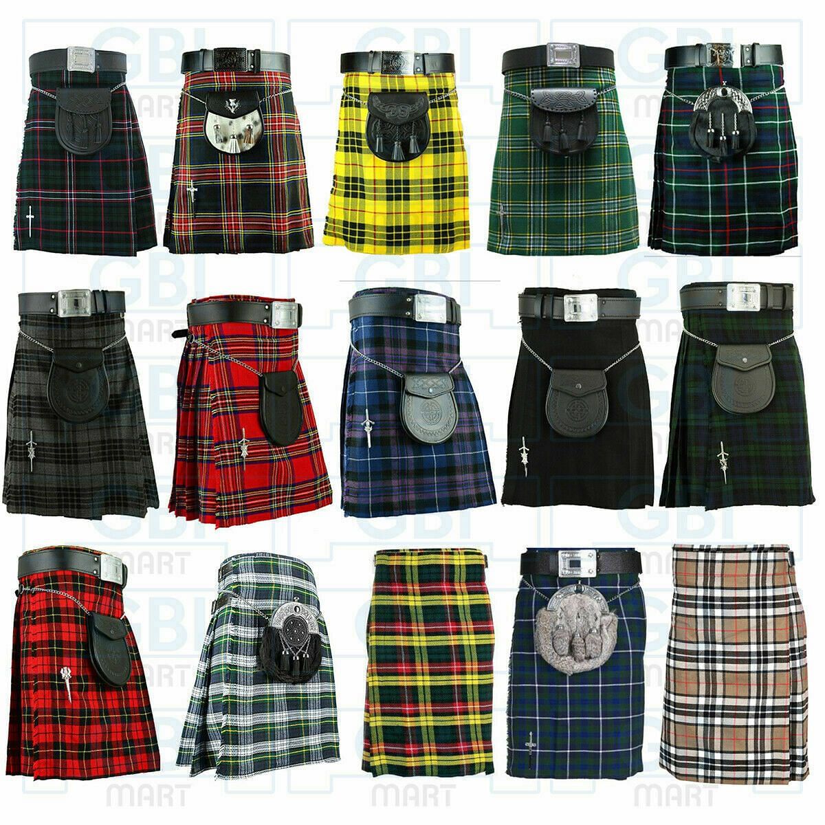 Scottish Men's Kilt Traditional Highland Dress Tartan Kilts - #Kilts Boutique#