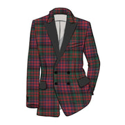 Scottish Men's Tartan Wool Double-breasted Jacket Made To Order - #Kilts Boutique#