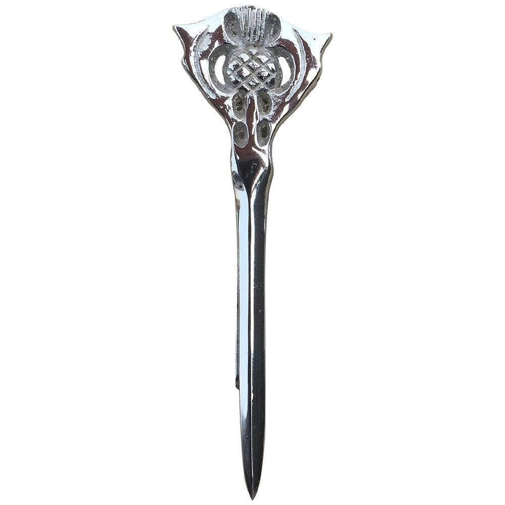Scottish Thistle Kilt Pins Various Design Chrome Finish 4" Kilts Pin Celtic Knot - #Kilts Boutique#