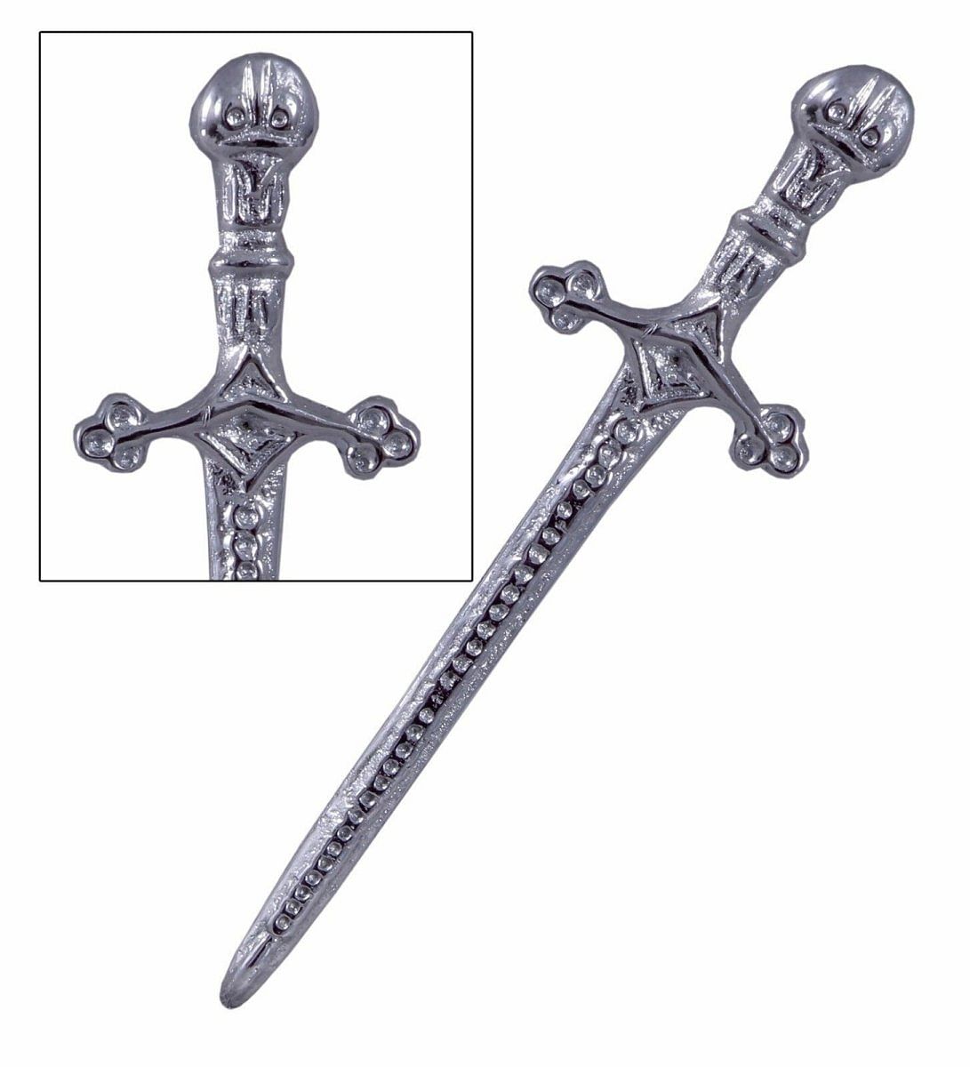Scottish Thistle Kilt Pins Various Design Chrome Finish 4" Kilts Pin Celtic Knot - #Kilts Boutique#