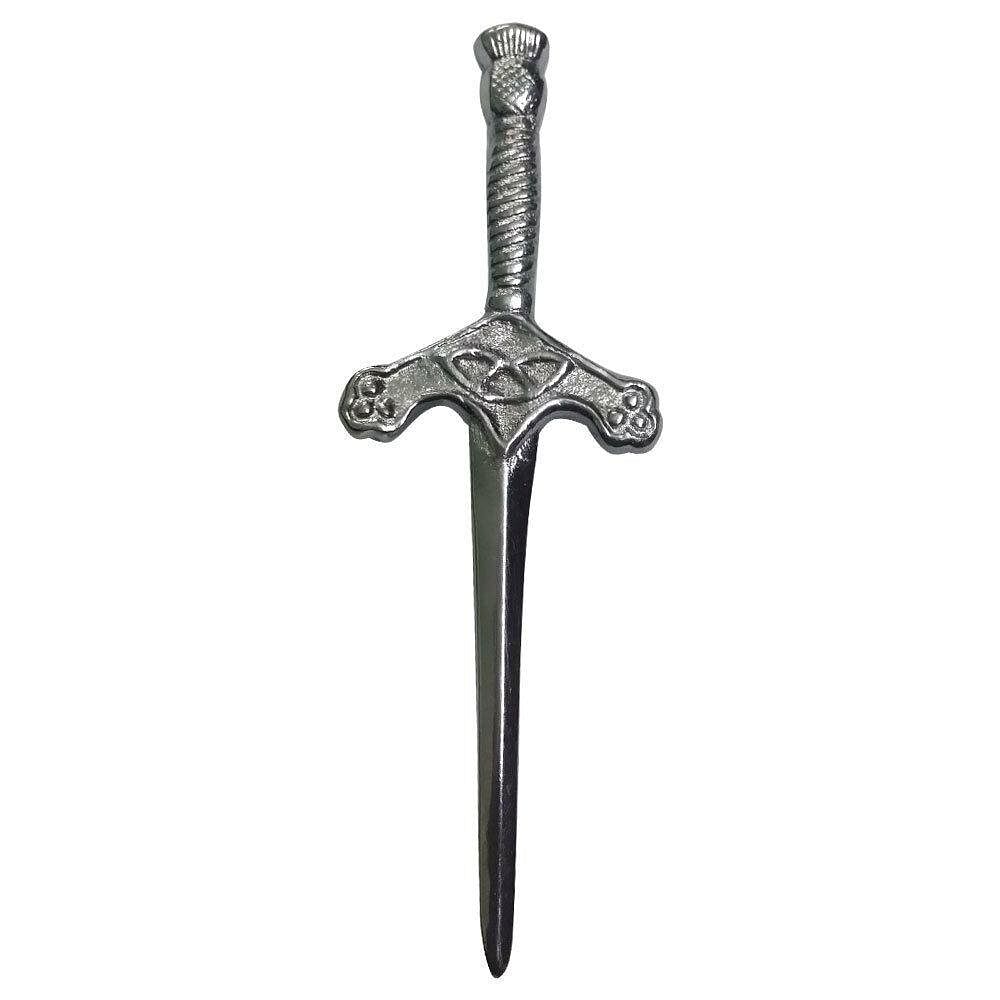 Scottish Thistle Kilt Pins Various Design Chrome Finish 4" Kilts Pin Celtic Knot - #Kilts Boutique#