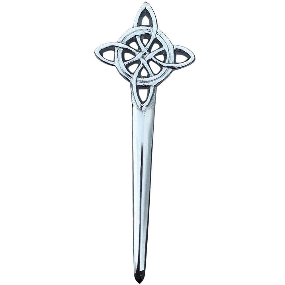 Scottish Thistle Kilt Pins Various Design Chrome Finish 4" Kilts Pin Celtic Knot - #Kilts Boutique#