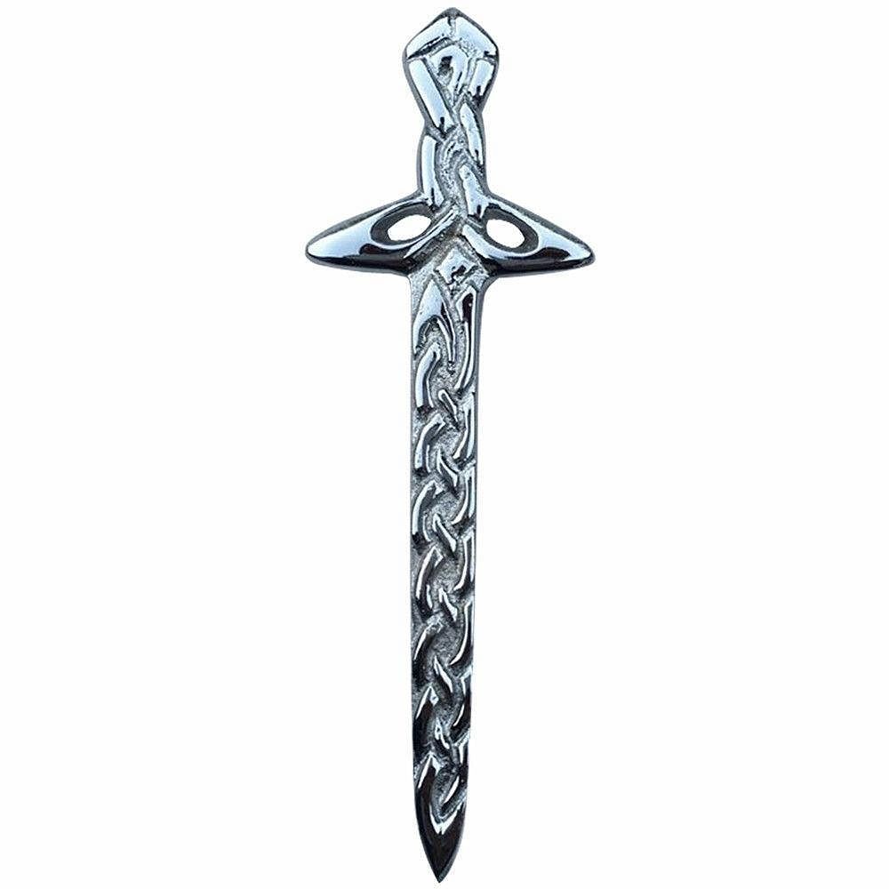 Scottish Thistle Kilt Pins Various Design Chrome Finish 4" Kilts Pin Celtic Knot - #Kilts Boutique#