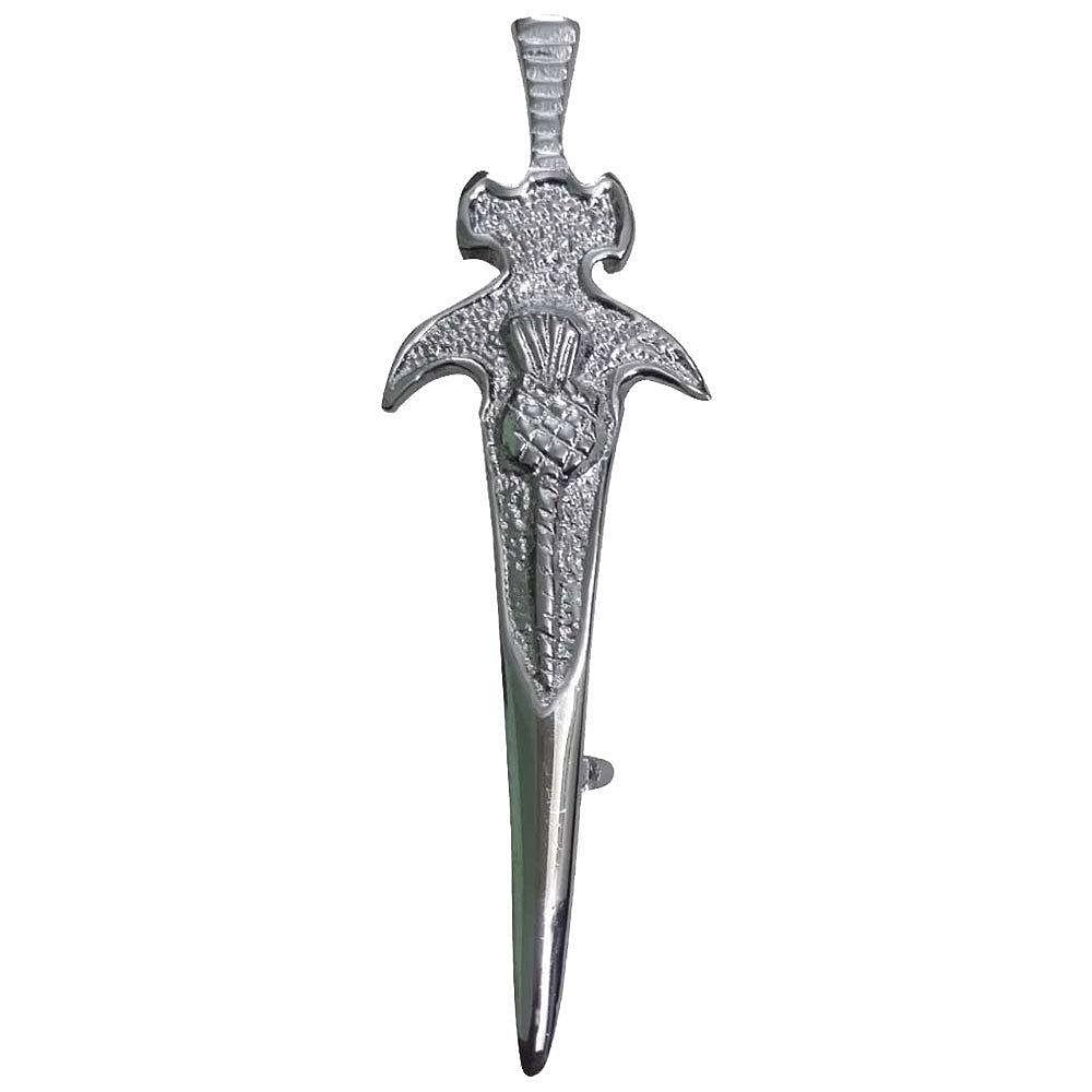 Scottish Thistle Kilt Pins Various Design Chrome Finish 4" Kilts Pin Celtic Knot - #Kilts Boutique#