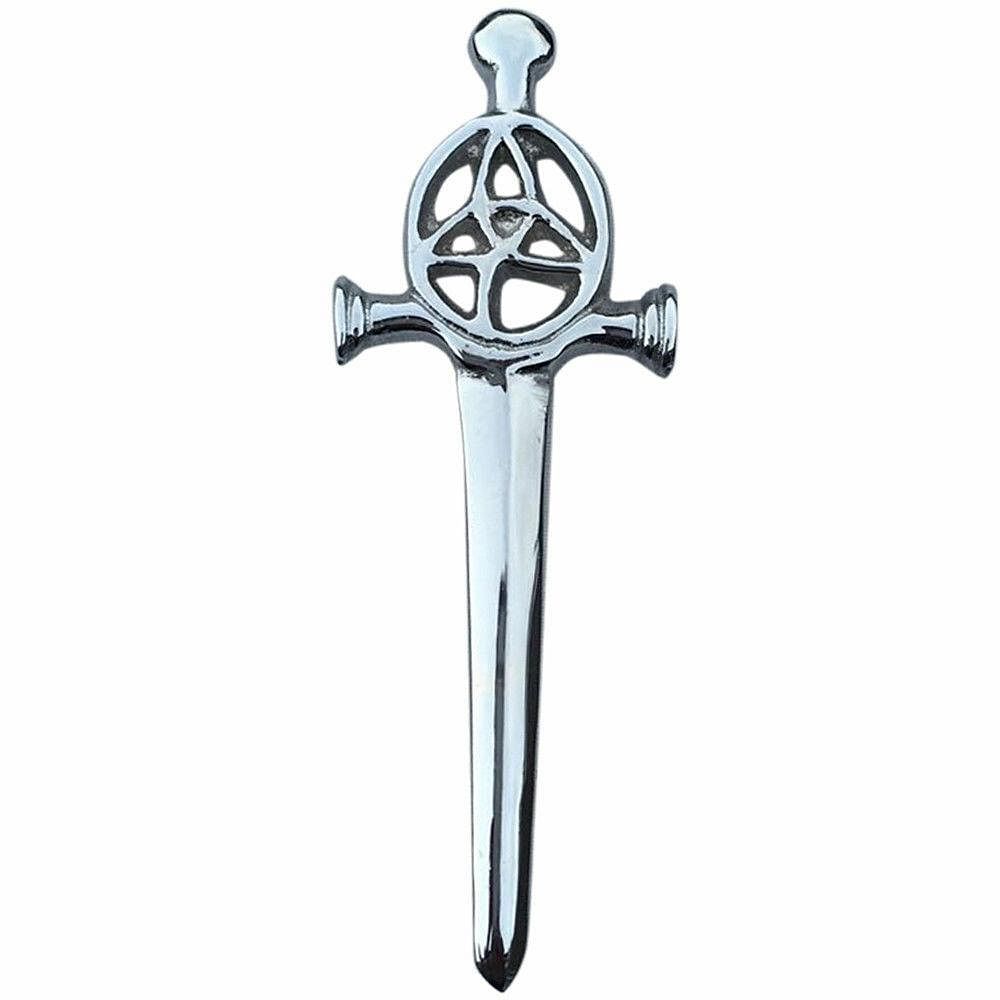 Scottish Thistle Kilt Pins Various Design Chrome Finish 4" Kilts Pin Celtic Knot - #Kilts Boutique#