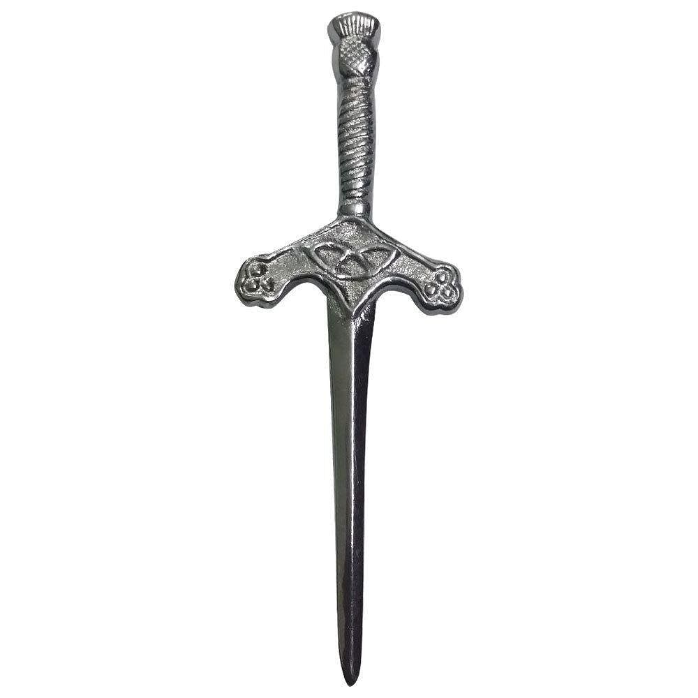 Scottish Thistle Kilt Pins Various Design Chrome Finish 4" Kilts Pin Celtic Knot - #Kilts Boutique#