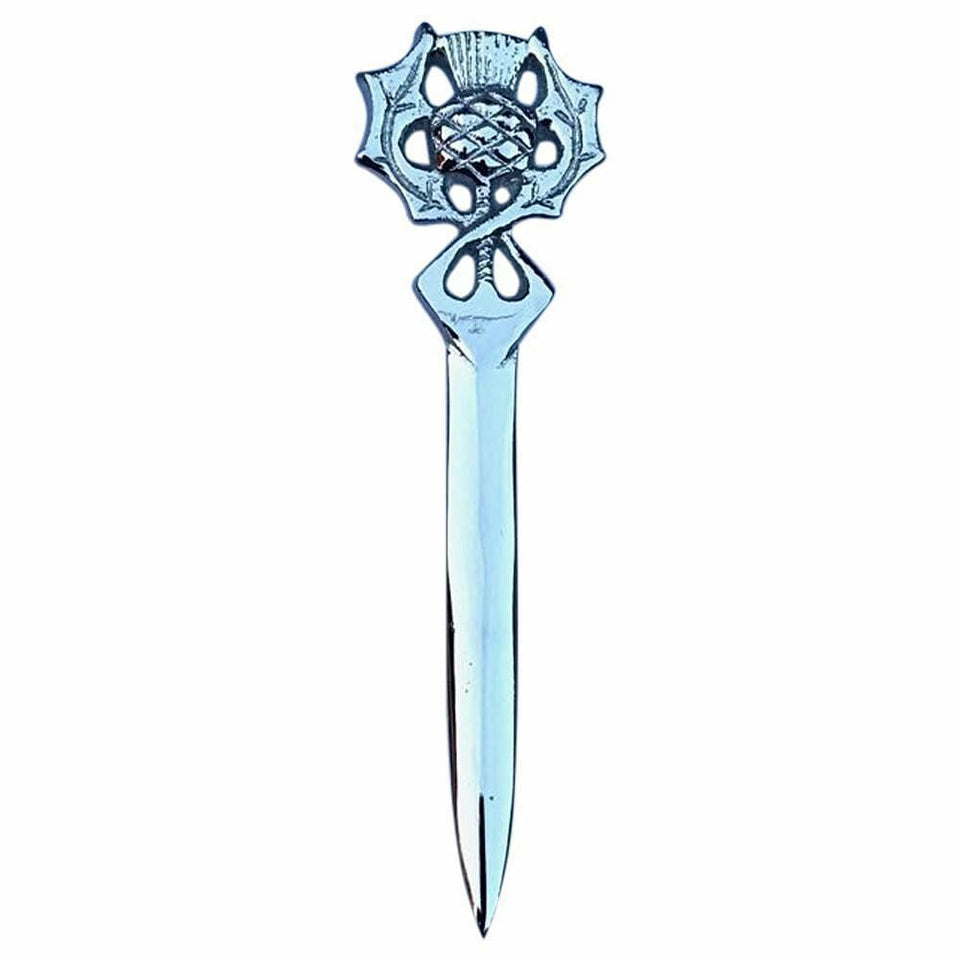 Scottish Thistle Kilt Pin On A Celtic Knot Design | Houston