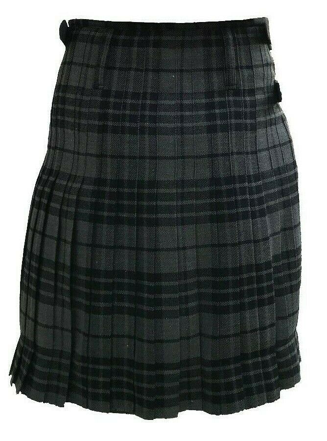 Scottish Traditional Highland 8 Yard Grey Watch Tartan Kilt Tartan Handmade 16oz Traditional - #Kilts Boutique#