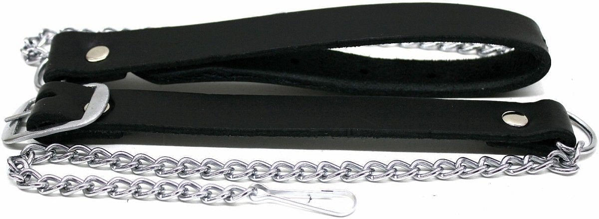 Sporran chain belt Genuine Black Leather Scottish Men's Kilt - #Kilts Boutique#