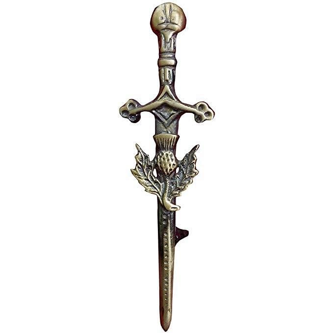 Thistle Sword Highland Scottish Kilt Pin Antique Finish Kilt Pin - #Kilts Boutique#