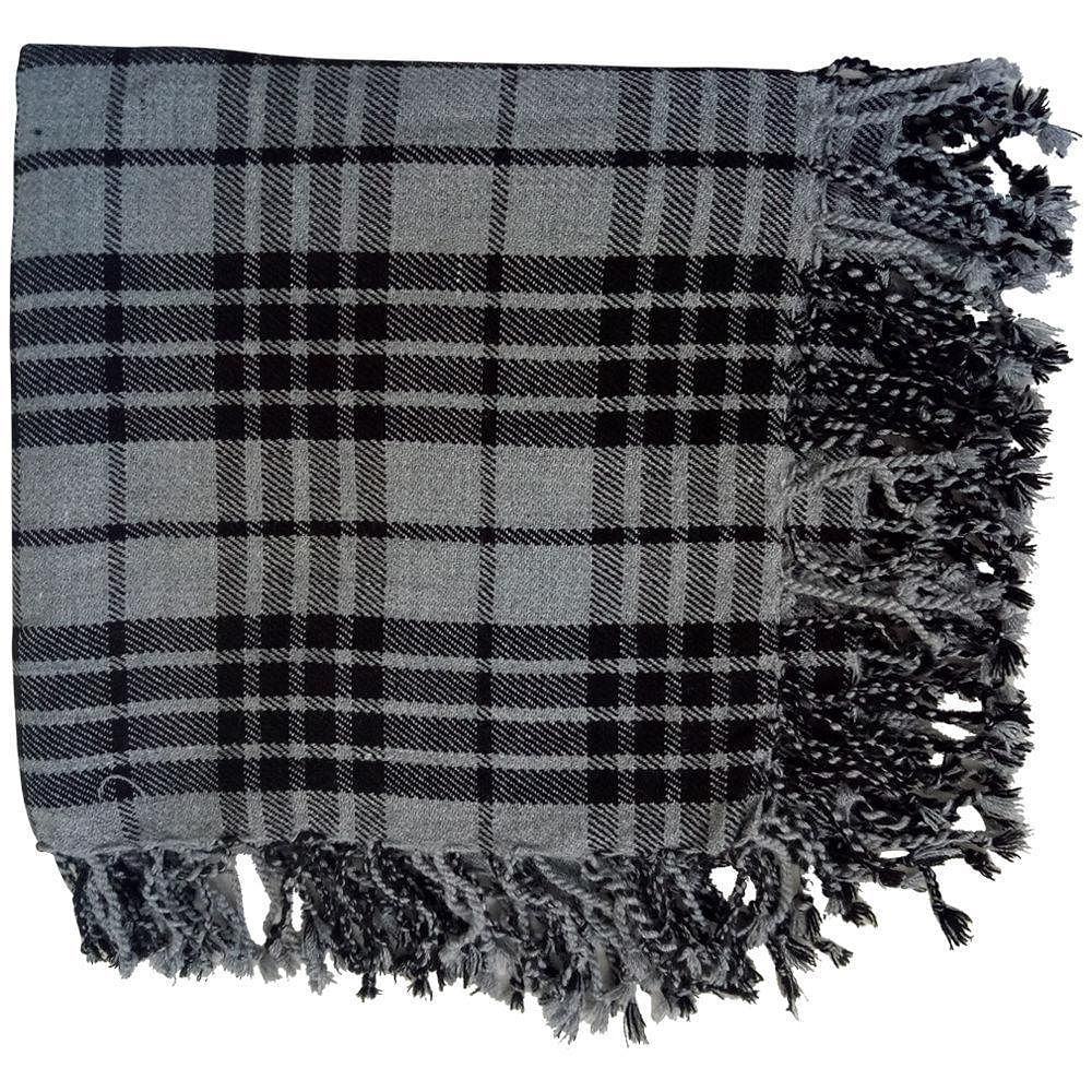 Traditional Scottish Highland Acrylic Wool Tartan Fly Plaids with Thistle Brooch - #Kilts Boutique#